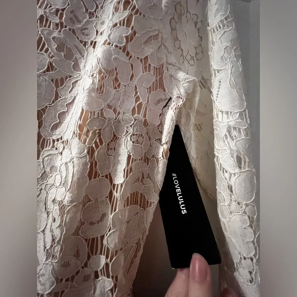 NWT Lulu’s White Wedding Engagement Dress size XS - Picture 9 of 12